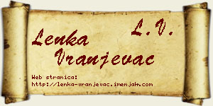Lenka Vranjevac vizit kartica